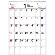 書き込み式シンプルカレンダーB3タテ 2020年 [カレンダー]