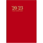 6257 NOLTY 能率手帳4年日誌（赤） [2020年1月始まり]