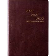 No.951 3年卓上日誌 3年連用タイプ A5判 茶 [2020年4月始まり]