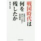 戦国時代は何を残したか-民衆の平和・神仏への思い・自然開発 [単行本]