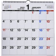 No.E17 エコカレンダー壁掛 A3変 月曜始まり [2021年1月始まり]