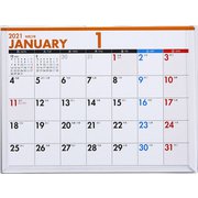 No.E135 エコカレンダー卓上 A6 月曜始まり [2021年1月始まり]