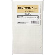 453 方眼メモ（クリーム）100枚入り [ムックその他]