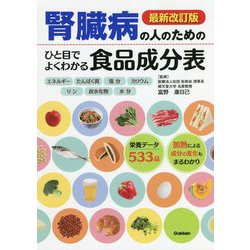 ヨドバシ.com - 腎臓病の人のためのひと目でよくわかる食品成分表 最新改訂版 [単行本] 通販【全品無料配達】