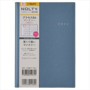 2022-9697 4月始まり NOLTY アクセスB6マンスリー 日曜始まり（ブルー） [2022年4月始まり]