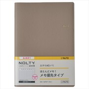 2022-9670 4月始まり NOLTY エクリA5 メモ（グレージュ） [2022年4月始まり]