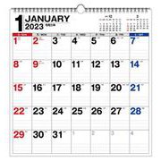 2023年　書き込み式シンプルカレンダー　B3変型【K10】－おしゃれなスクエアタイプ(永岡書店の書き込み式シンプルカレンダー) [単行本]