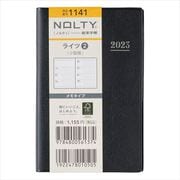 2023-1141 NOLTY ライツ2小型版（黒） 2023年1月始まり手帳 [2023年1月始まり手帳]