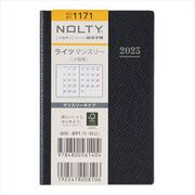 2023-1171 NOLTY ライツマンスリー小型版（黒） 2023年1月始まり手帳 [2023年1月始まり手帳]