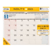 2023-C136 NOLTYカレンダー壁掛け36 ヨコ型 A4サイズ [2023年1月始まり]