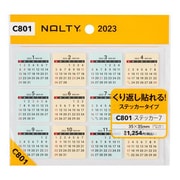 2023-C801 NOLTYカレンダーステッカー7 [2023年1月始まり]
