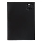 2023-6806 NOLTY スケジュール A5 ブロック2W（ブラック）  2023年1月始まり手帳 [2023年1月始まり手帳]