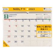 2023-C115 NOLTYカレンダー壁掛け14 ヨコ型 B4サイズ [2023年1月始まり]