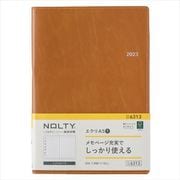 2023-6313 NOLTY エクリA5-1（キャメル） 2023年1月始まり手帳 [2023年1月始まり手帳]