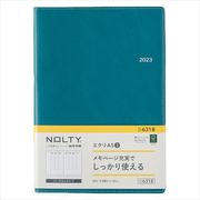 2023-6318 NOLTY エクリA5-3（ピーコックグリーン） 2023年1月始まり手帳 [2023年1月始まり手帳]