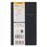 2023-1640 NOLTY アクセスマンスリー 日曜始まり（ブラック） 2023年1月始まり手帳 [2023年1月始まり手帳]