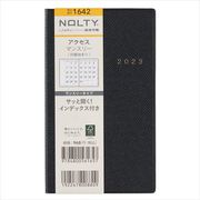2023-1642 NOLTY アクセスマンスリー 月曜始まり（ブラック） 2023年1月始まり手帳 [2023年1月始まり手帳]