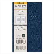 2023-1643 NOLTY アクセスマンスリー 月曜始まり（ネイビー） 2023年1月始まり手帳 [2023年1月始まり手帳]