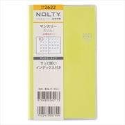 2023-2622 NOLTY マンスリー スリム-i 日曜（ミモザイエロー） 2023年1月始まり手帳 [2023年1月始まり手帳]