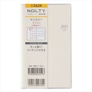 2023-2624 NOLTY マンスリー スリム-i 日曜（アイボリー） 2023年1月始まり手帳 [2023年1月始まり手帳]