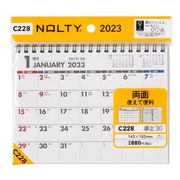2023-C228 NOLTYカレンダー卓上30 ヨコ型 B6サイズ [2023年1月始まり]