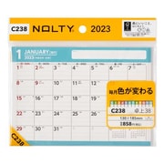 2023-C238 NOLTYカレンダー卓上38 ヨコ型 B6サイズ [2023年1月始まり]