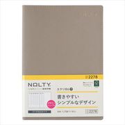 2023-2278 NOLTY エクリB6-7（グレー） 2023年1月始まり手帳 [2023年1月始まり手帳]