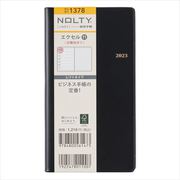 2023-1378 NOLTY エクセル11 日曜始まり（黒） 2023年1月始まり手帳 [2023年1月始まり手帳]