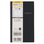 2023-1411 NOLTY ワイド1（ブラック） 2023年1月始まり手帳 [2023年1月始まり手帳]