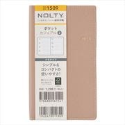 2023-1509 NOLTY ポケットカジュアル2（ピンクベージュ） 2023年1月始まり手帳 [2023年1月始まり手帳]