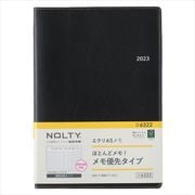 2023-6322 NOLTY エクリA5 メモ（ブラック） 2023年1月始まり手帳 [2023年1月始まり手帳]