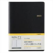 2023-6421 NOLTY リングA5（ブラック） 2023年1月始まり手帳 [2023年1月始まり手帳]
