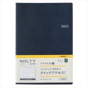 2023-6467 NOLTY アクセスA5-3（ネイビー） 2023年1月始まり手帳 [2023年1月始まり手帳]