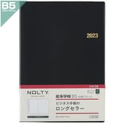 2023-6126 NOLTY 能率手帳B5 月間ブロック（黒） 2023年1月始まり手帳 [2023年1月始まり手帳]