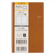 2023-1512 NOLTY ポケットカジュアル4（キャメル） 2023年1月始まり手帳 [2023年1月始まり手帳]