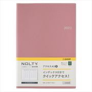2023-6468 NOLTY アクセスA5-3（ピンク） 2023年1月始まり手帳 [2023年1月始まり手帳]