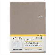 2023-6469 NOLTY アクセスA5-4（グレー） 2023年1月始まり手帳 [2023年1月始まり手帳]