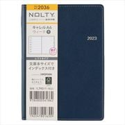 2023-2036 NOLTY キャレルA6ウィーク1（ネイビー） 2023年1月始まり手帳 [2023年1月始まり手帳]