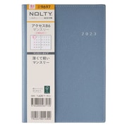 2023-9697 [能率 ノルティ 手帳 2023年4月始まり マンスリー  NOLTY アクセスB6マンスリー 日曜始まり（ブルー） 9697]