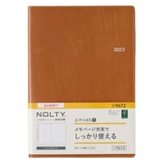 2023-9672 [能率 ノルティ 手帳 2023年4月始まり ウィークリー  NOLTY エクリA5-1（キャメル） 9672]