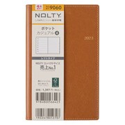 2023-9060 [能率 ノルティ 手帳 2023年4月始まり ウィークリー  NOLTY ポケットカジュアル4（キャメル） 9060]
