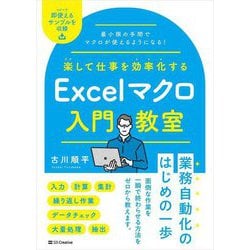 楽して仕事を効率化するExcelマクロ入門教室―最小限の手間でマクロが使えるようになる! [単行本]