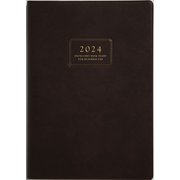 2024年 手帳 1月始まり No.54 ビジネス卓上日誌 （茶）  ウィークリー [2024年1月始まり 手帳]