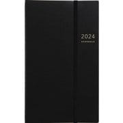2024年 手帳 1月始まり No.91 リングダイアリー スリム （レフト） （黒） A5変型判 ウィークリー [2024年1月始まり 手帳]