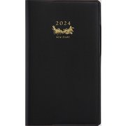 2024年 手帳 1月始まり No.103 ニューダイアリー アルファ 6 （黒） 手帳判 ウィークリー [2024年1月始まり 手帳]