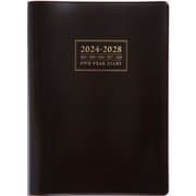 2024年 手帳 1月始まり No.61 5年卓上日誌 （茶） [2024年1月始まり 手帳]