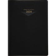 2024年 手帳 1月始まり No.62 ウィークメモ付きダイアリー （黒）  デイリー [2024年1月始まり 手帳]