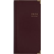 2024年 手帳 1月始まり No.81 ニューダイアリー 3 （ワイン） 手帳判 ウィークリー [2024年1月始まり 手帳]