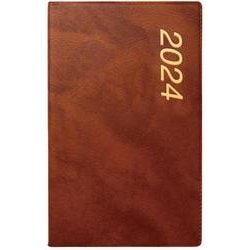 1522　SANNOアルファウィークリー・Ｂ６判（茶）（2024年版1月始まり手帳）<2024年版>(SANNO DIARY) [ムックその他]