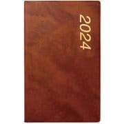 1522　SANNOアルファウィークリー・Ｂ６判（茶）（2024年版1月始まり手帳）<2024年版>(SANNO DIARY) [ムックその他]